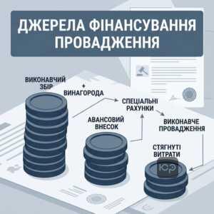 джерела фінансування виконавчого провадження стягнення боргу