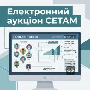 Процедура проведення електронного аукціону СЕТАМ для реалізації арештованого майна