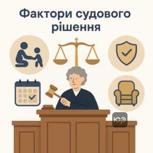 Фактори, які суд враховує при визначенні графіку зустрічей для найкращих інтересів дитини відповідно до статті 159 СК України. Безпечне і комфортне спілкування дітей і батьків.