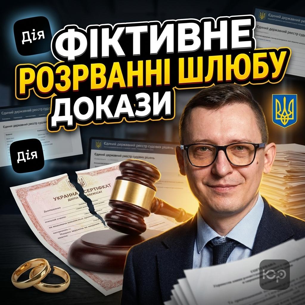 Визнання розірвання шлюбу фіктивним: судова практика та докази