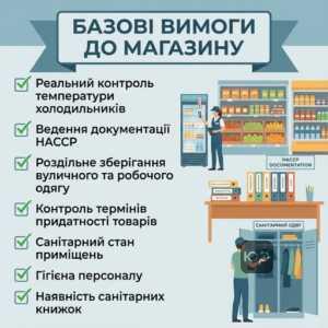 Базові гігієнічні вимоги та санітарні норми для магазинів