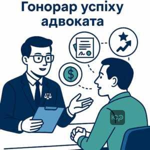 Пояснення механізму гонорару успіху адвоката, вигідного для позичальників із заборгованістю, що дозволяє отримати якісний захист з мінімальними фінансовими ризиками на початку.
