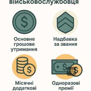 Складові грошового забезпечення військовослужбовця: базовий оклад, додаткові виплати, бойові винагороди, що формують змістовний дохід військового в Україні за законом та постановою КМУ.