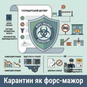 Карантин як форс-мажор у господарських договорах