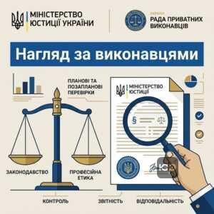 Контроль за приватними виконавцями з боку Міністерства юстиції