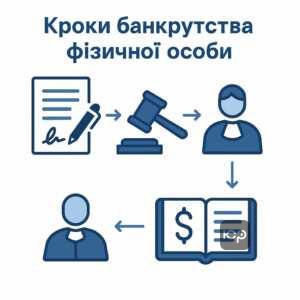 Покроковий процес процедури банкрутства фізичної особи з обов'язковою авансуванням винагороди арбітражному керуючому та дотриманням судових вимог.