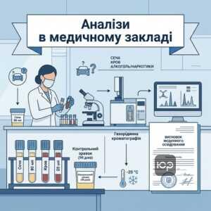 Лабораторне дослідження на наркотики та алкоголь у медичному закладі
