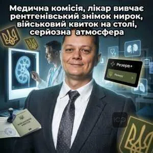 medychna-komisiia-likar-vyvchaie-renthenivskyy-znimok-nyrok-viyskovyy-kvytok-na-