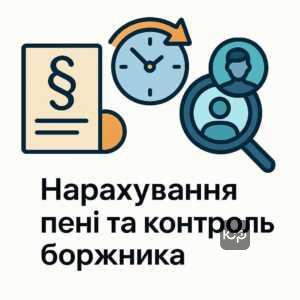 Ефективний механізм нарахування пені та збільшення заборгованості для впливу на боржників в законодавчому полі