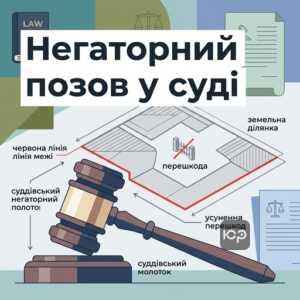 Негаторний позов земельна ділянка та судова практика