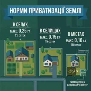 Норми безоплатної приватизації присадибної ділянки в Україні