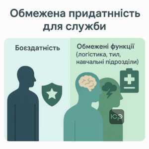 Пояснення про застосування пункту 18-б служби в тилу для військовозобов'язаних з обмеженою придатністю через психічні розлади та емоційно-вольові порушення