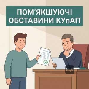 Перелік обставин що пом'якшують адміністративну відповідальність за статтею 34 КУпАП