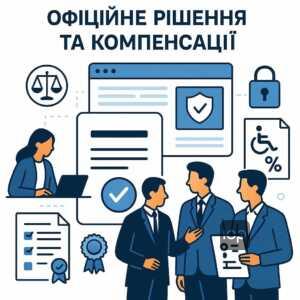 Процес прийняття рішень експертами щодо втрати працездатності і нарахування фінансових виплат у безпечній цифровій системі з урахуванням юридичної підтримки