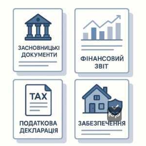 Перелік необхідних документів для отримання бізнес-кредиту в банку, включно з установчими паперами, фінансовою звітністю, довідками про заборгованість та документами на заставу. Важливість правильної підготовки документів для успішного кредитування.