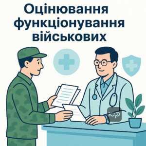 Інформація про оцінювання повсякденного функціонування військових для забезпечення соціальних гарантій після травм чи захворювань.