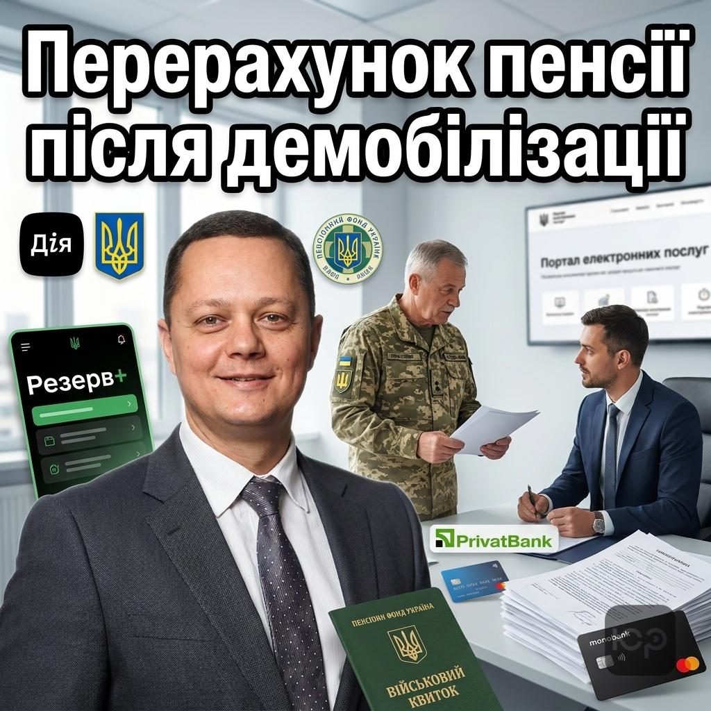 Пенсія мобілізованим військовим пенсіонерам: виплати та перерахунок