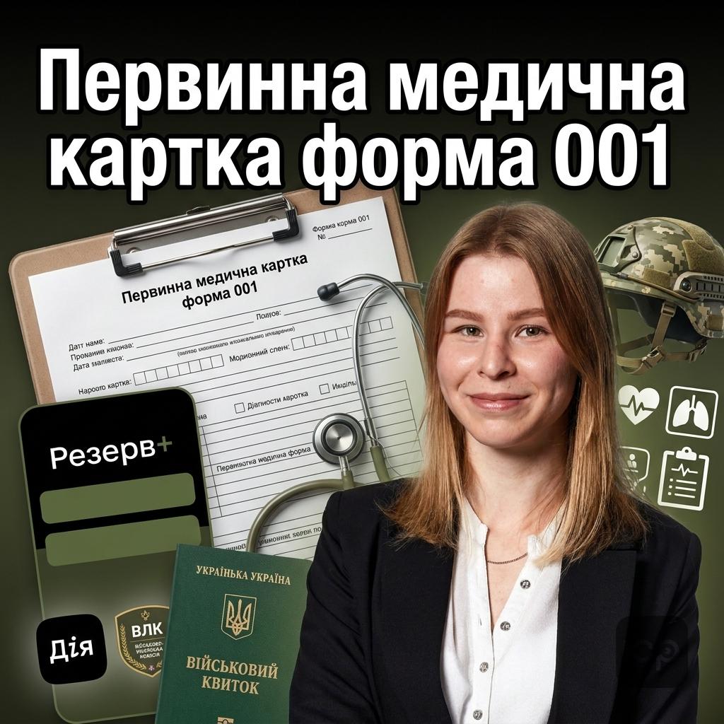 Первинна медична картка форма 001: значення для військовослужбовця