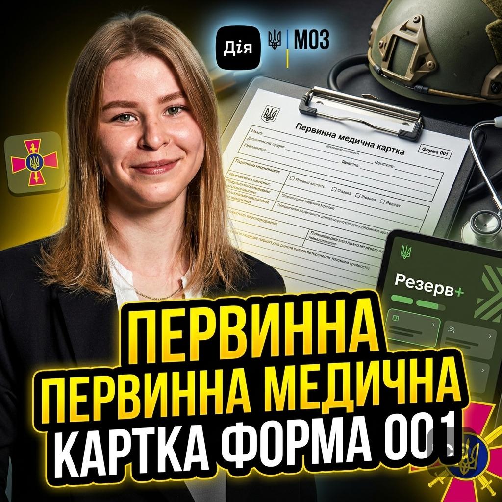 Первинна медична картка форма 001: значення для військовослужбовця