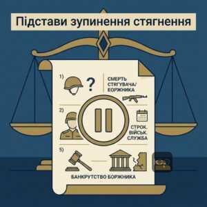 Підстави для зупинення виконавчих дій за статтею 34 Закону України Про виконавче провадження
