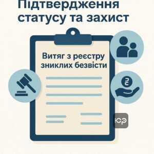 Пояснення важливості витягу з реєстру зниклих безвісти як юридичного документа для підтвердження статусу та соціального захисту сімей військовослужбовців