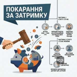 Яке покарання загрожує керівнику за затримку виплат по зарплаті
