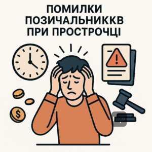 Головні помилки позичальників під час великої прострочки кредитів та їхні правові наслідки