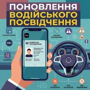 поновлення водійського посвідчення ціна та процедура