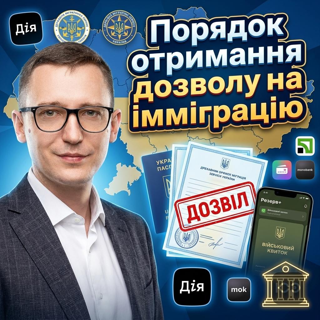 Порядок отримання дозволу на імміграцію в Україну: процедура 2026 року