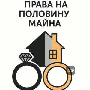 Пояснення щодо того, чому лише половина спільного майна подружжя вступає у спадщину за законом України, підкреслюючи юридичні нюанси спільної сумісної власності та права подружжя.