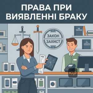 Права споживачів товар неналежної якості та варіанти вирішення проблеми