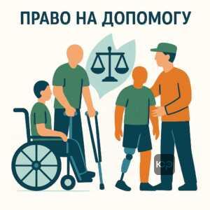 Інформація про право на забезпечення допоміжними засобами реабілітації для осіб з інвалідністю та постраждалих від військової агресії.