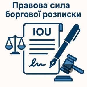Правова сила рукописної боргової розписки відповідно до українського законодавства, яка підтверджує законність і доказову силу письмового договору позики.