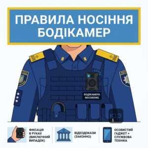 відеофіксація поліцією правила носіння камери