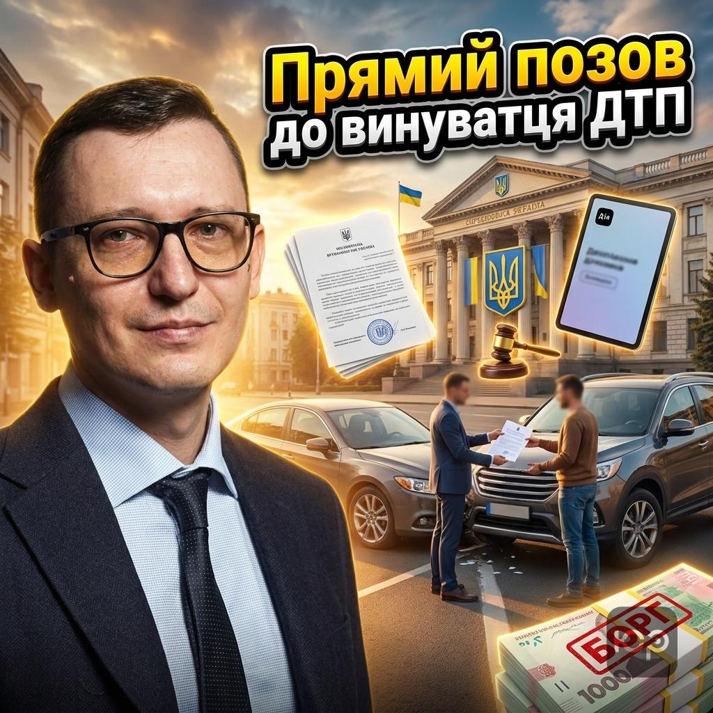 Як позиватися до винуватця ДТП напряму без страхової