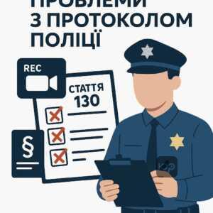 Типові помилки поліції при складанні протоколів за статтею 130: важливість дотримання процедури огляду та наявність безперервного відеозапису для законного оскарження протоколу.