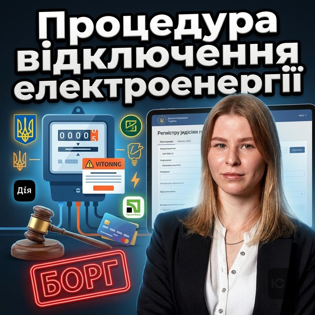 Відключення електроенергії за борги: законна процедура та строки