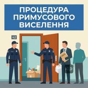 Процедура примусового виселення за участю поліції та понятих