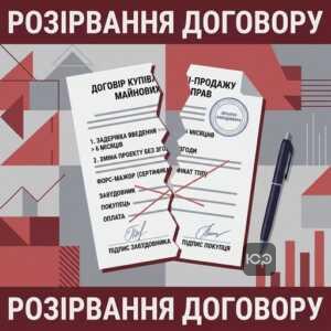 Розірвання договору купівлі-продажу майнових прав