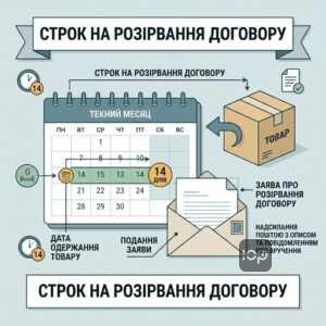 Розірвання договору 14 днів закон про захист прав споживачів процедура