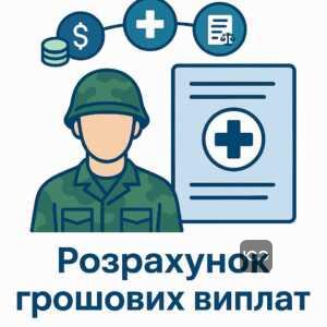 Пояснення розрахунку грошових виплат військовим під час лікування згідно із законодавством України, з акцентом на медичну підтримку та грошове забезпечення.