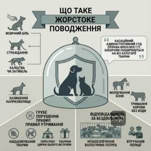 Що вважається жорстоким поводженням з тваринами за законом України