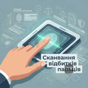 Фіксація біометричних даних на кордоні через сканування відбитків
