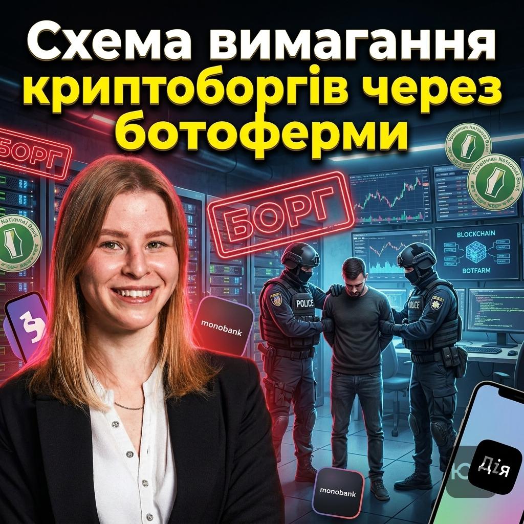 У Києві викрили схему вимагання «криптоборгів» через ботоферму