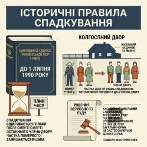 Спадкування майна колгоспного двору та історичні норми