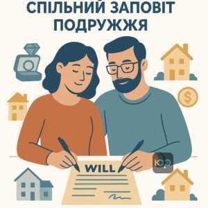 Пояснення поняття спільного заповіту подружжя та їх взаємної домовленості щодо майна; юридичний аспект спільного переходу прав власності за законом України.