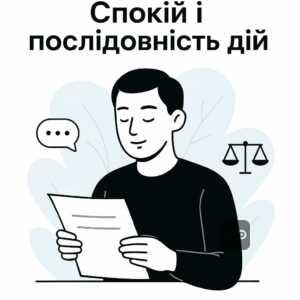 Послідовні дії при незаконному утриманні та рекомендації уникати паніки і підписання документів без ознайомлення