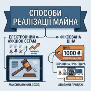 Способи продажу арештованого майна: електронний аукціон СЕТАМ та фіксована ціна