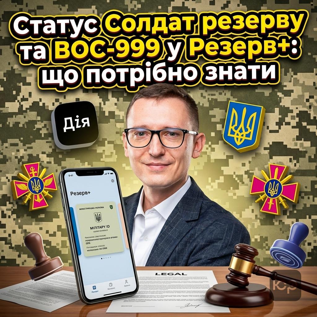 Чому в Резерв+ стоїть статус Солдат резерву та що означає ВОС-999