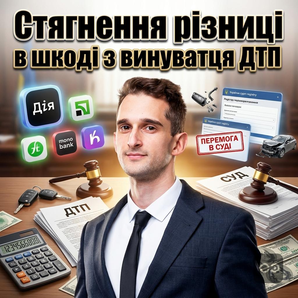 Як стягнути різницю в шкоді з винуватця ДТП